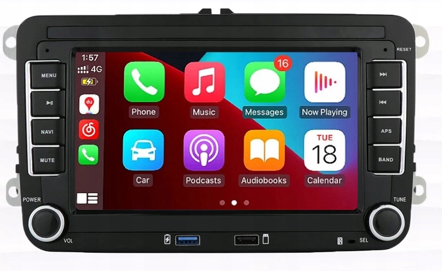 Radio samochodowe Android 13 7 cali 2-DIN VW/Skoda/Seat 4x45 W