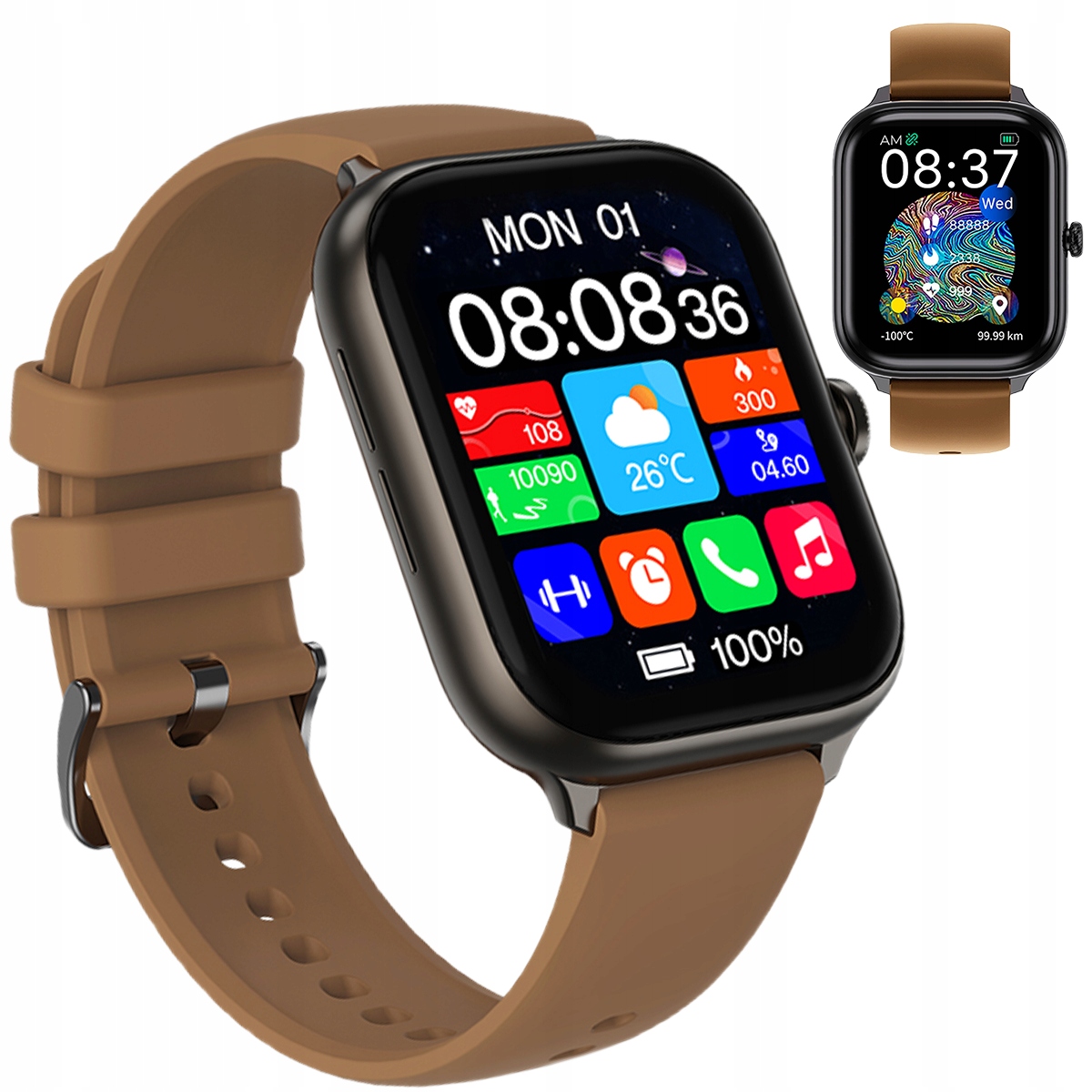 Smart hodinky Imiki ST1 1,78" Smart Sportové hodinky na behanie, hnedé