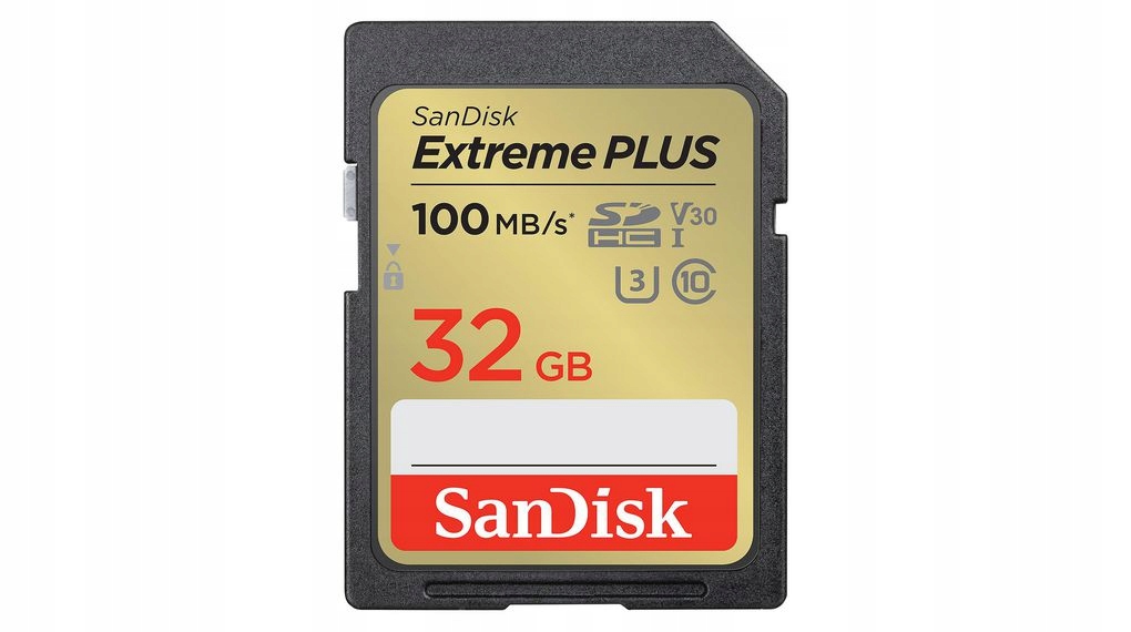 Sandisk 32GB Sd Sdhc Class 10 Extreme Plus 100MB/s Uhs U3 V30 karta pamięci