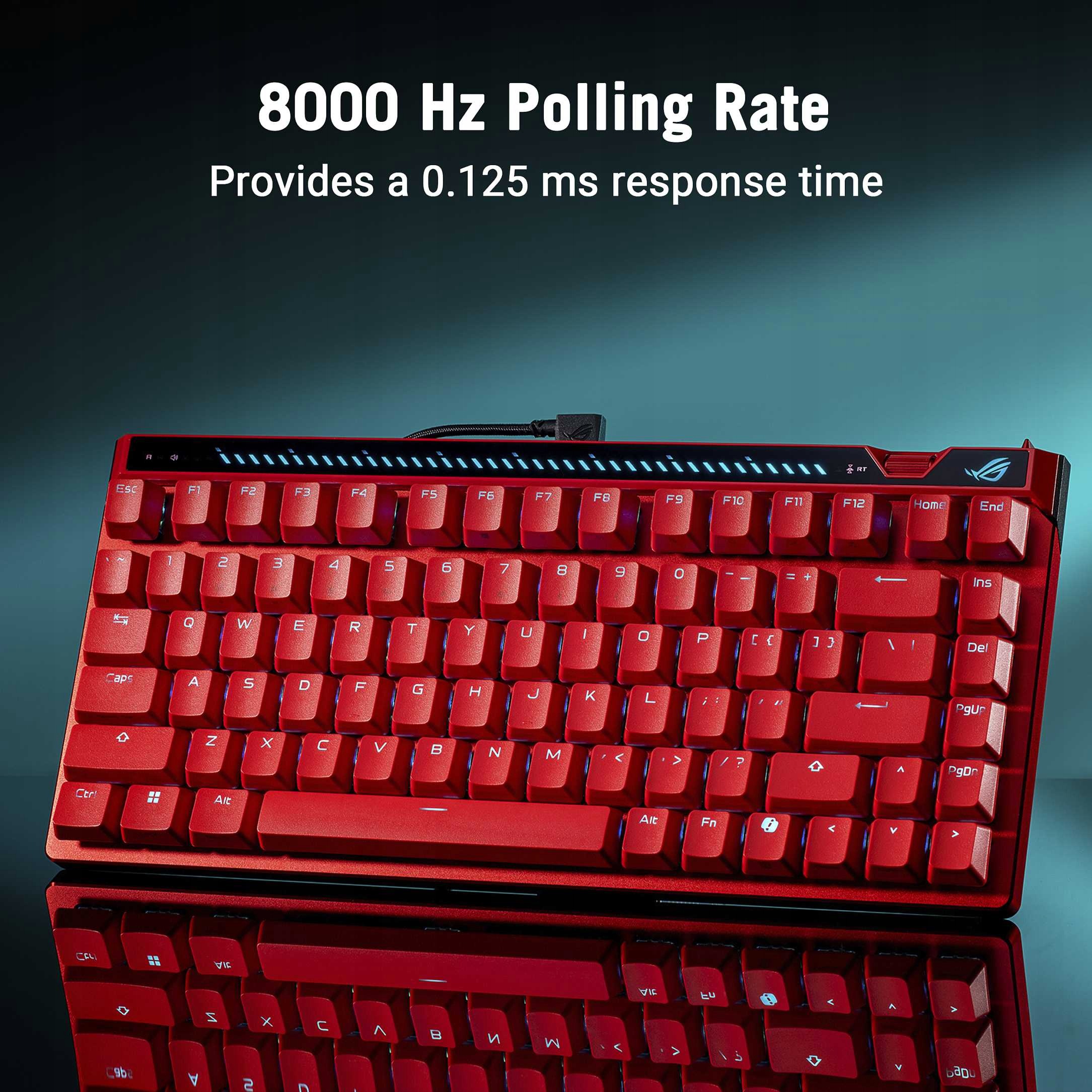 Asus klávesnice Rog Falchion Ace 75 He mechanická Rgb Us červená