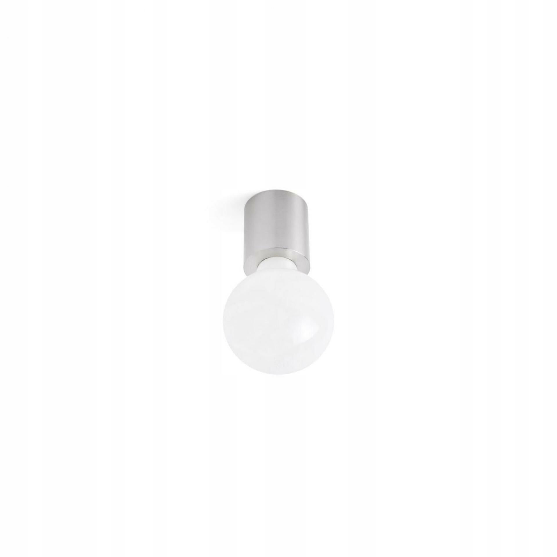 Nástenná lampa Faro Ten 70, nikel, E27, moderný minimalistický dizajn, IP20
