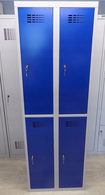 SZAFA SZAFKA UBRANIOWA BHP PRACOWNICZA 4-kom