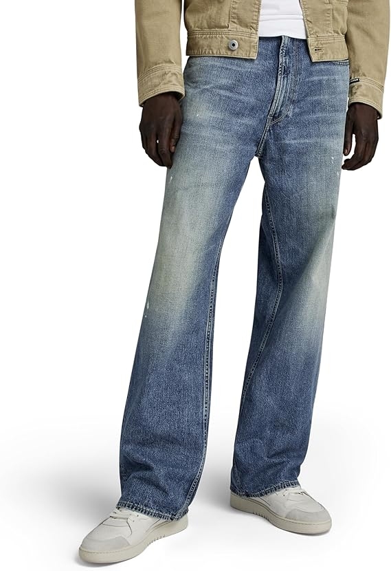 G Star Raw Volné Džíny S Oděrkami A Kapsami 34/30 J9C