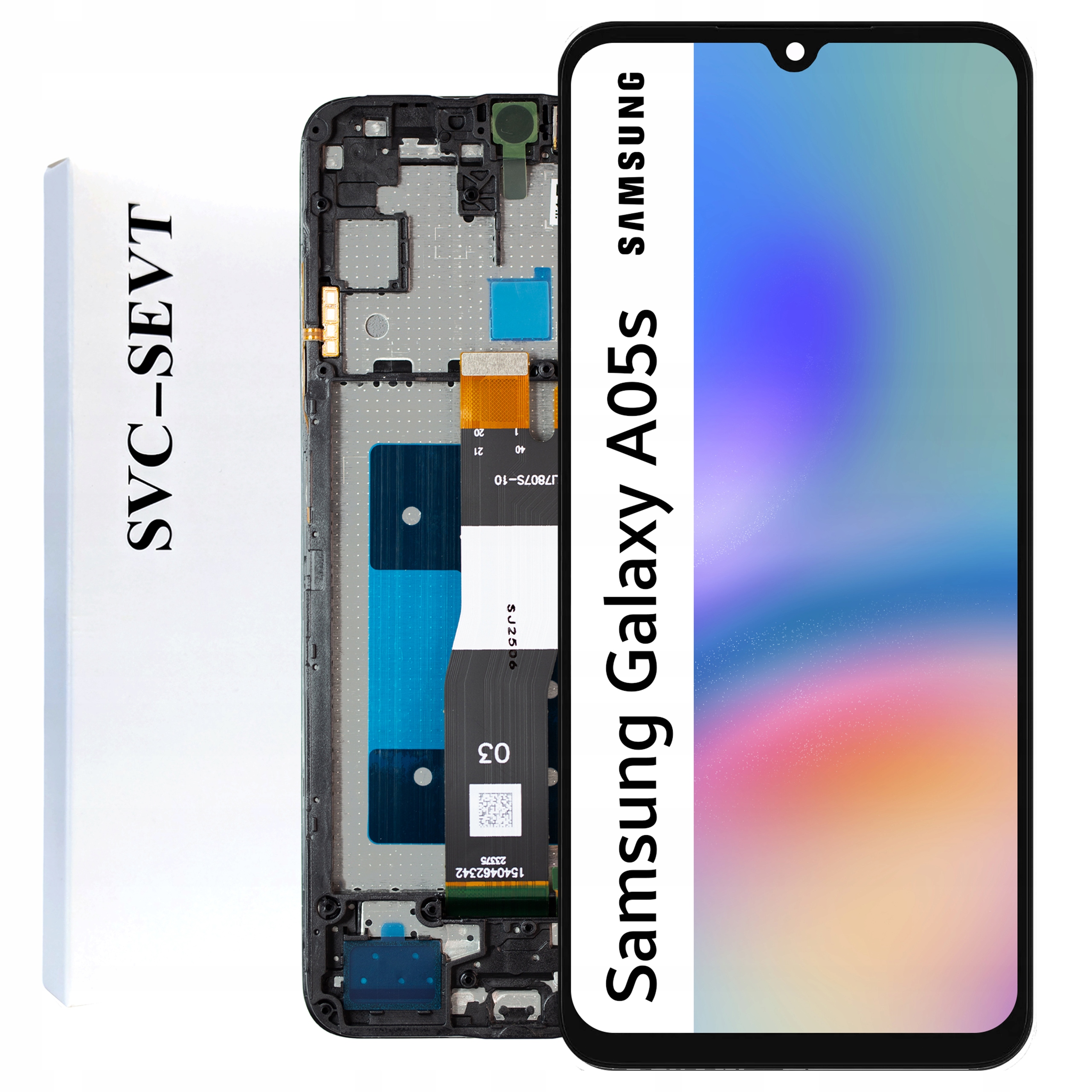 SM-A057M LCD pro Samsung A05S Service Pack Rámeček Matrix Originál Zila