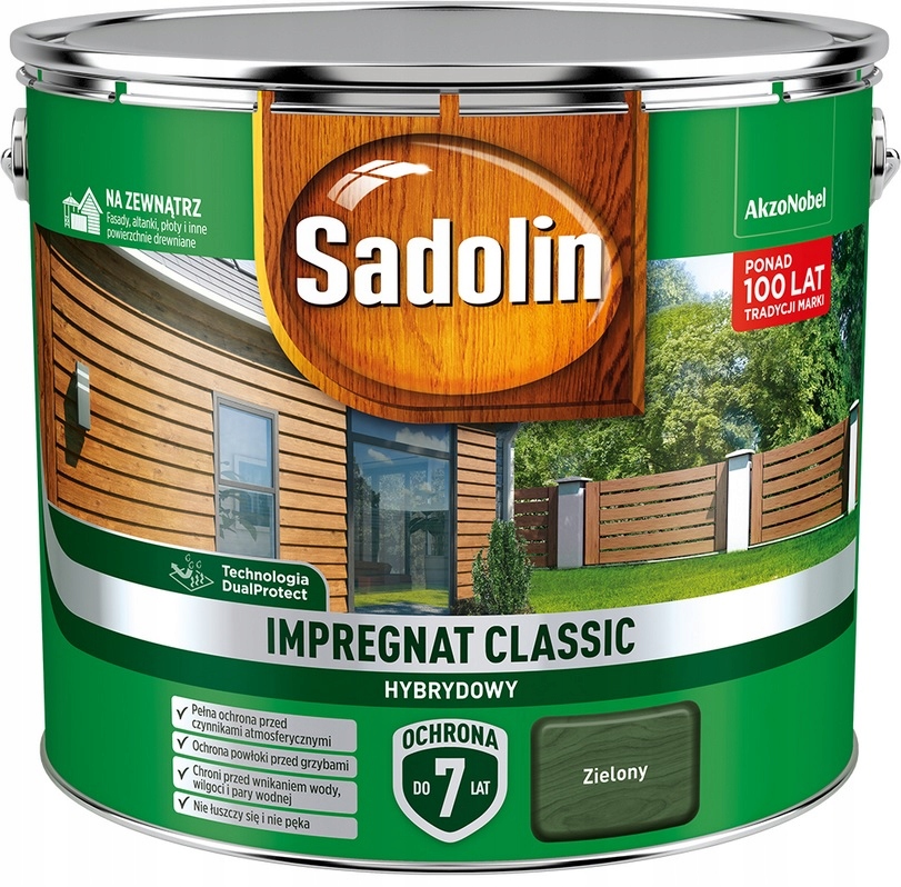 

Impregnat Sadolin Classic- zielony, 9l