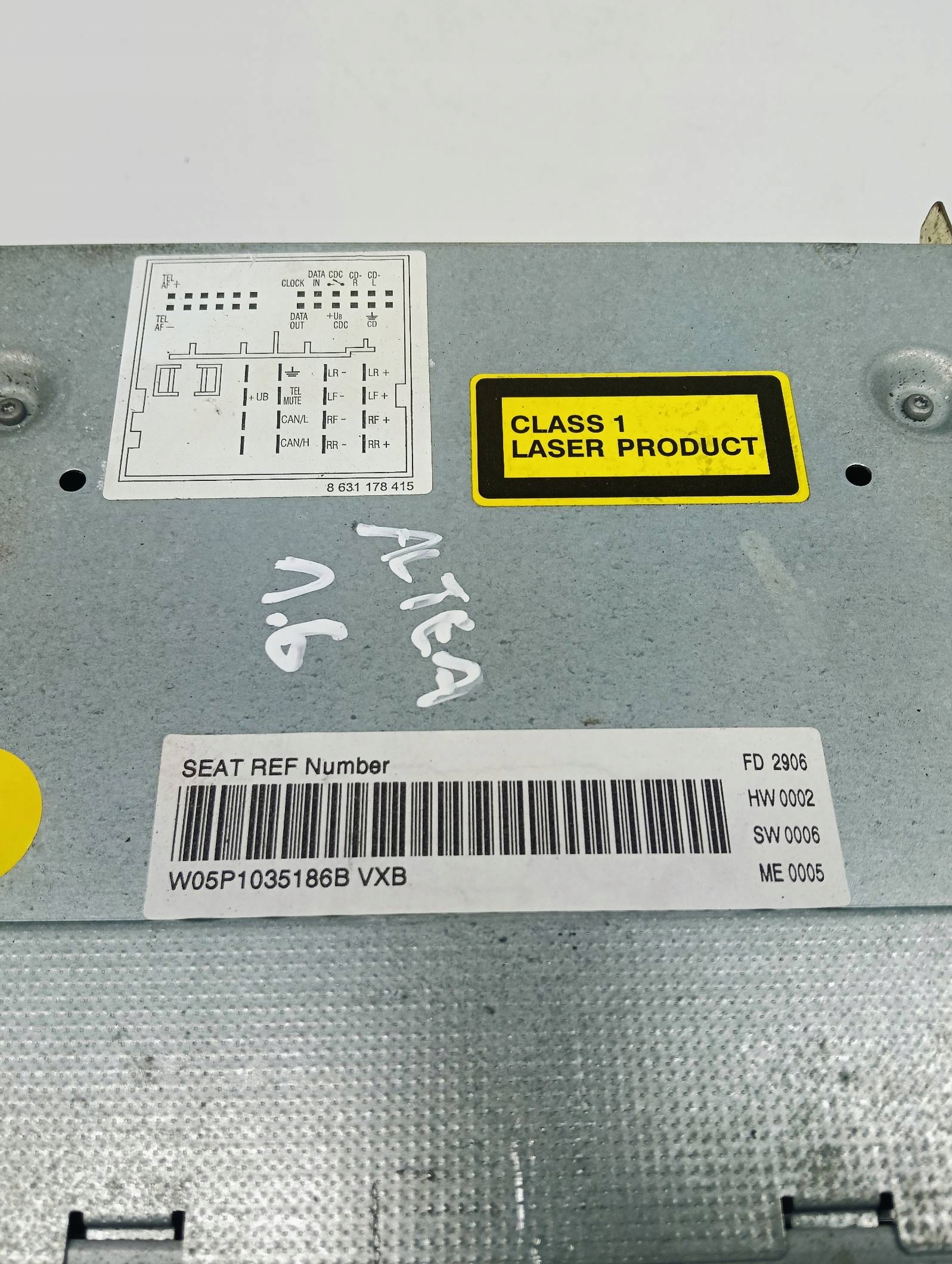 Radio Radio CD MP3 Seat ALTEA 5P1035186B
