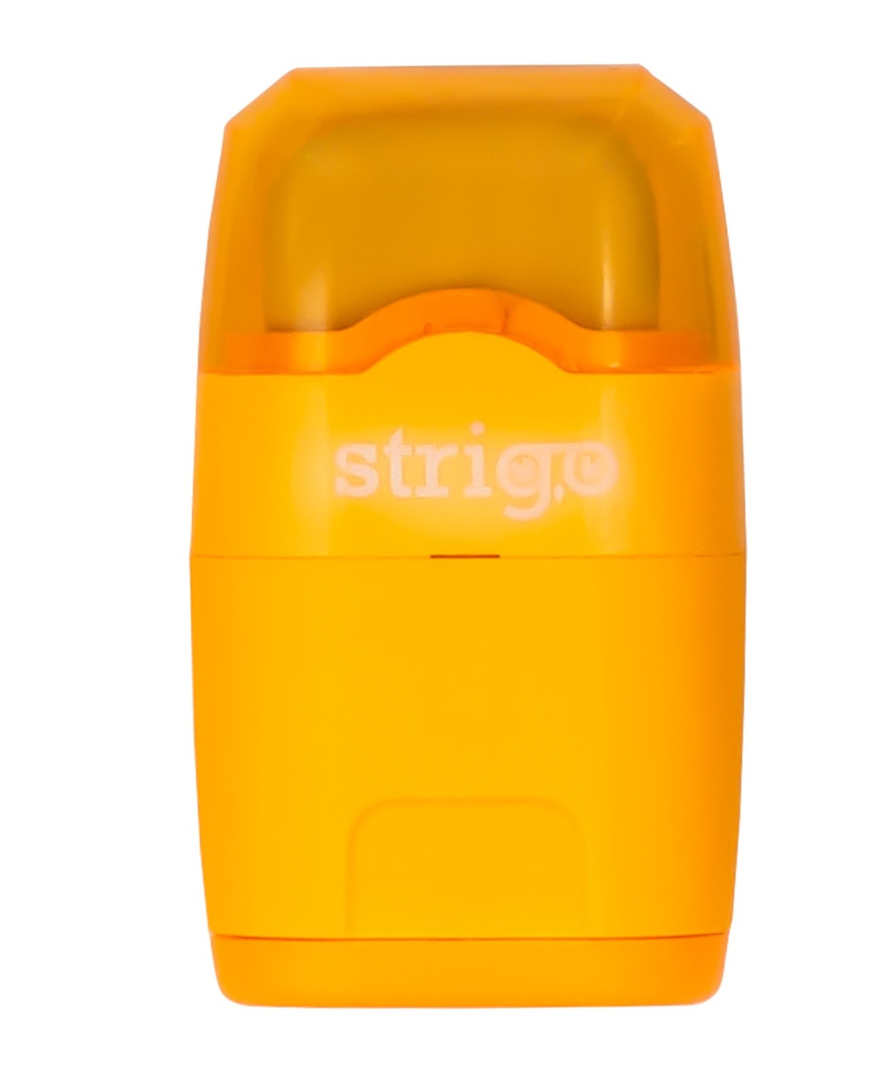 Temperówka podwójna z gumką STRIGO żółta