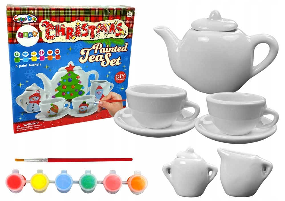 

Zestaw Do Herbaty Malowania Farby Porcelana Święta