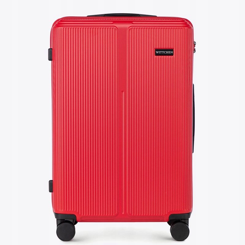 Walizka Średnia Abs Wittchen Stripes Line 56-3A-602-30 Czerwona