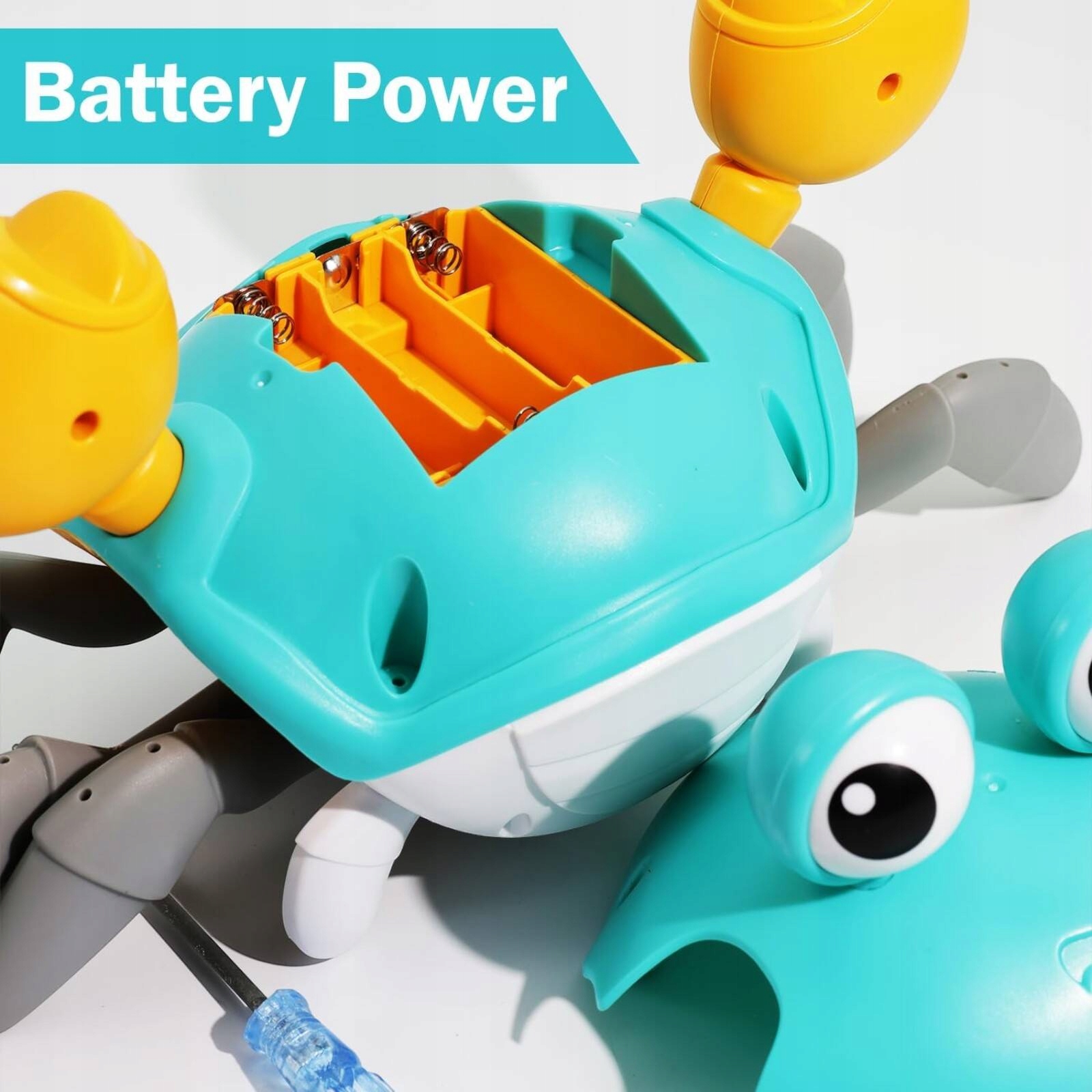 PEŁZAJĄCY KRAB ZABAWKA INTERAKTYWNA DLA NIEMOWLĄT DŹWIĘK ŚWIATŁA CHODZI GRA Efekty dźwiękowe świetlne