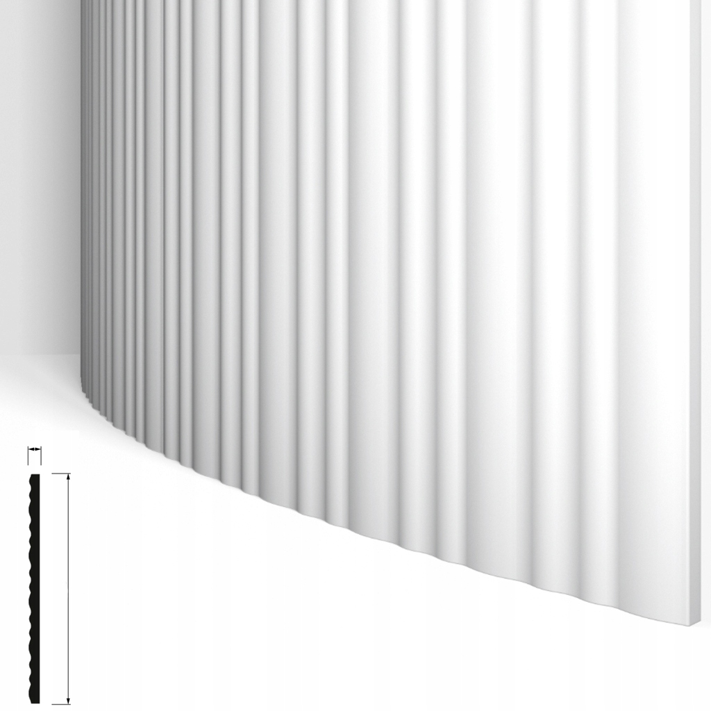 Panel ścienny 3D Calando Flex 200x29,5cm, Arstyl Noel & Marquet