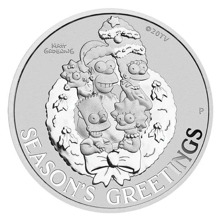 Season's Greetings The Simpson 1 uncja Srebra 2022