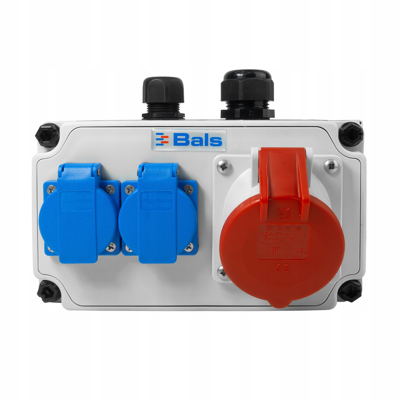 Stavební rozvaděč 32A Cee 2x230V 16A erbetka Schuko IP44 Bals