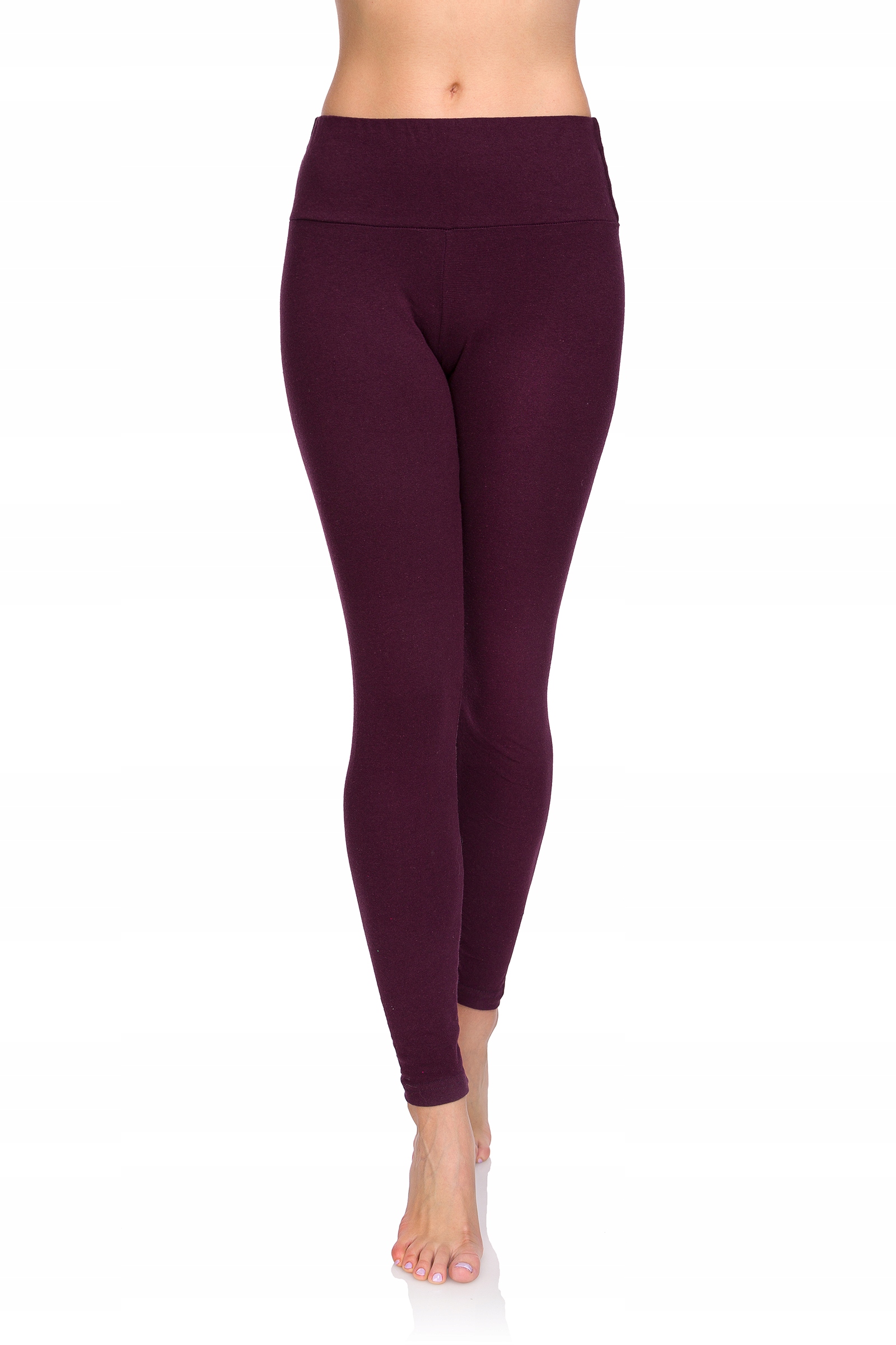 LEGGINSY DAMSKIE BAWEŁNIANE GETRY WYSZCZUPLAJĄCE Z WYSOKIM STANEM BIAŁE 3L Płeć kobieta