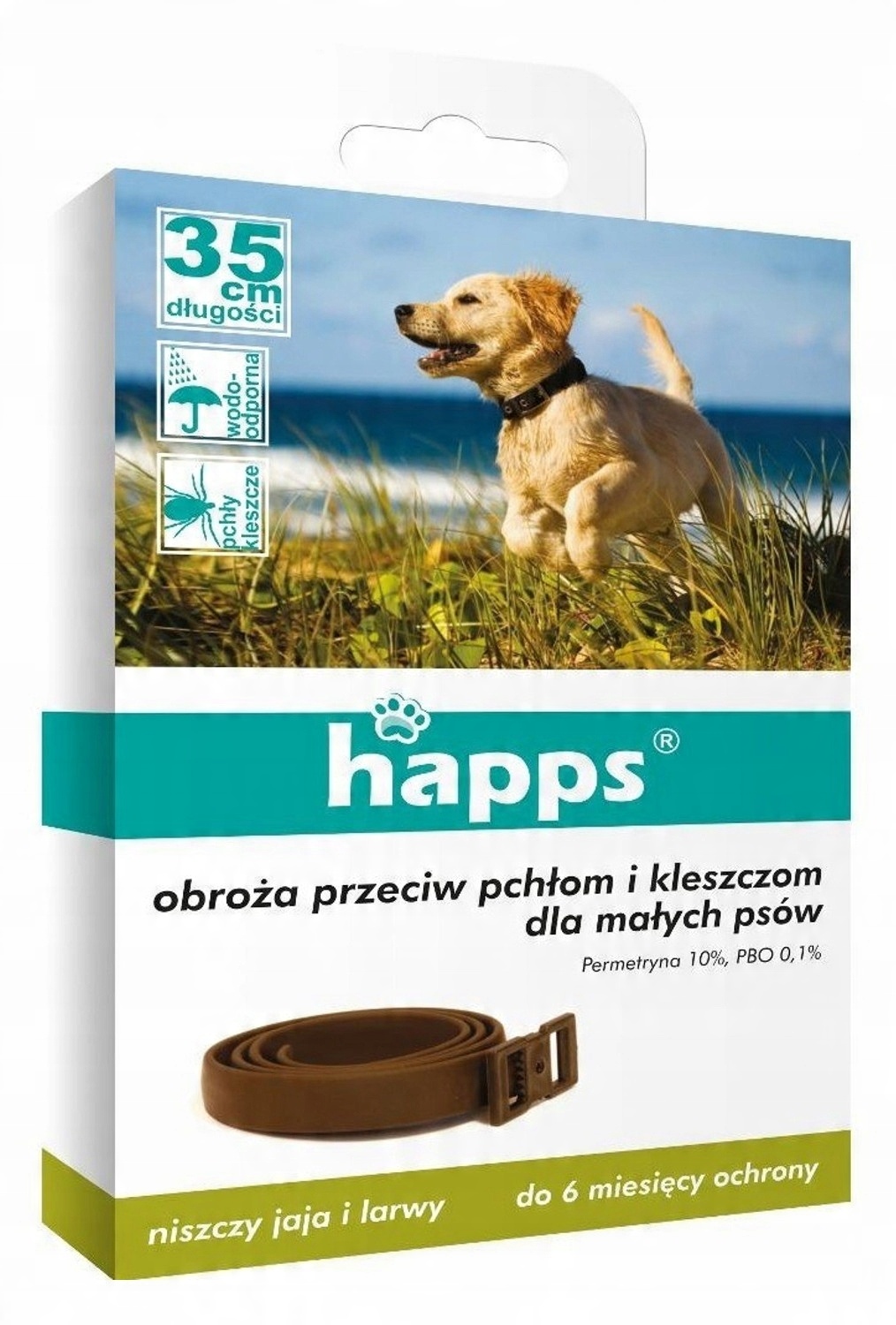 

Bros Happs obroża dla małych psów pchły kleszcze