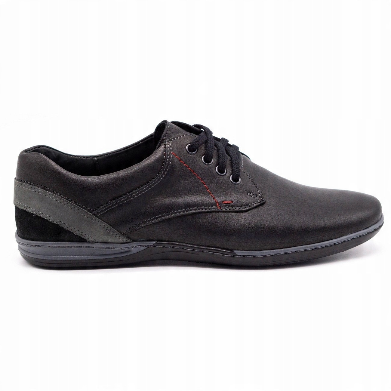 

Buty Olivier Męskie Skóra 100% 623 Czarny Modne 43