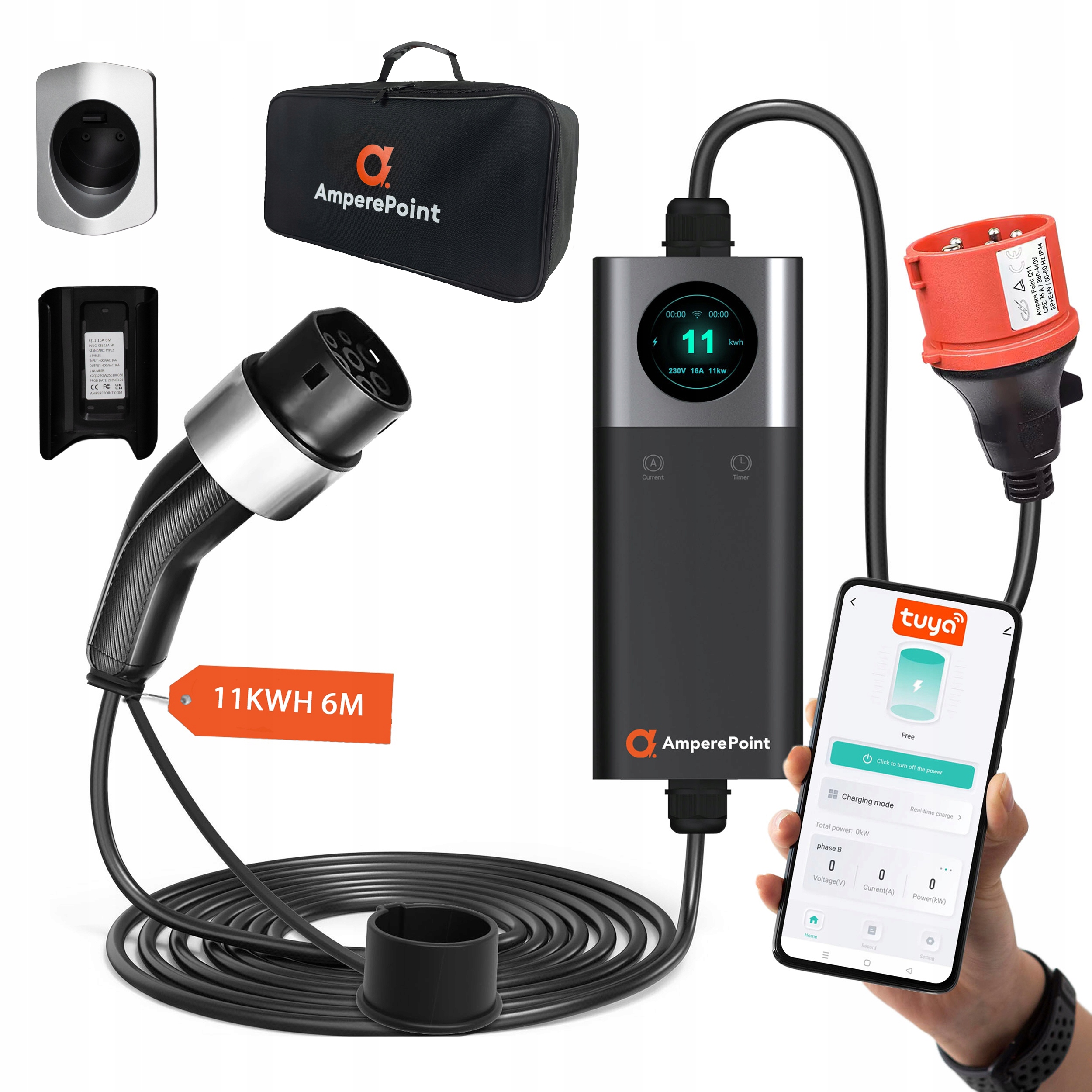 Nabíjačka pre elektrické auto Hybrid Typ 2 Ampere Point 16A Q 11Kw