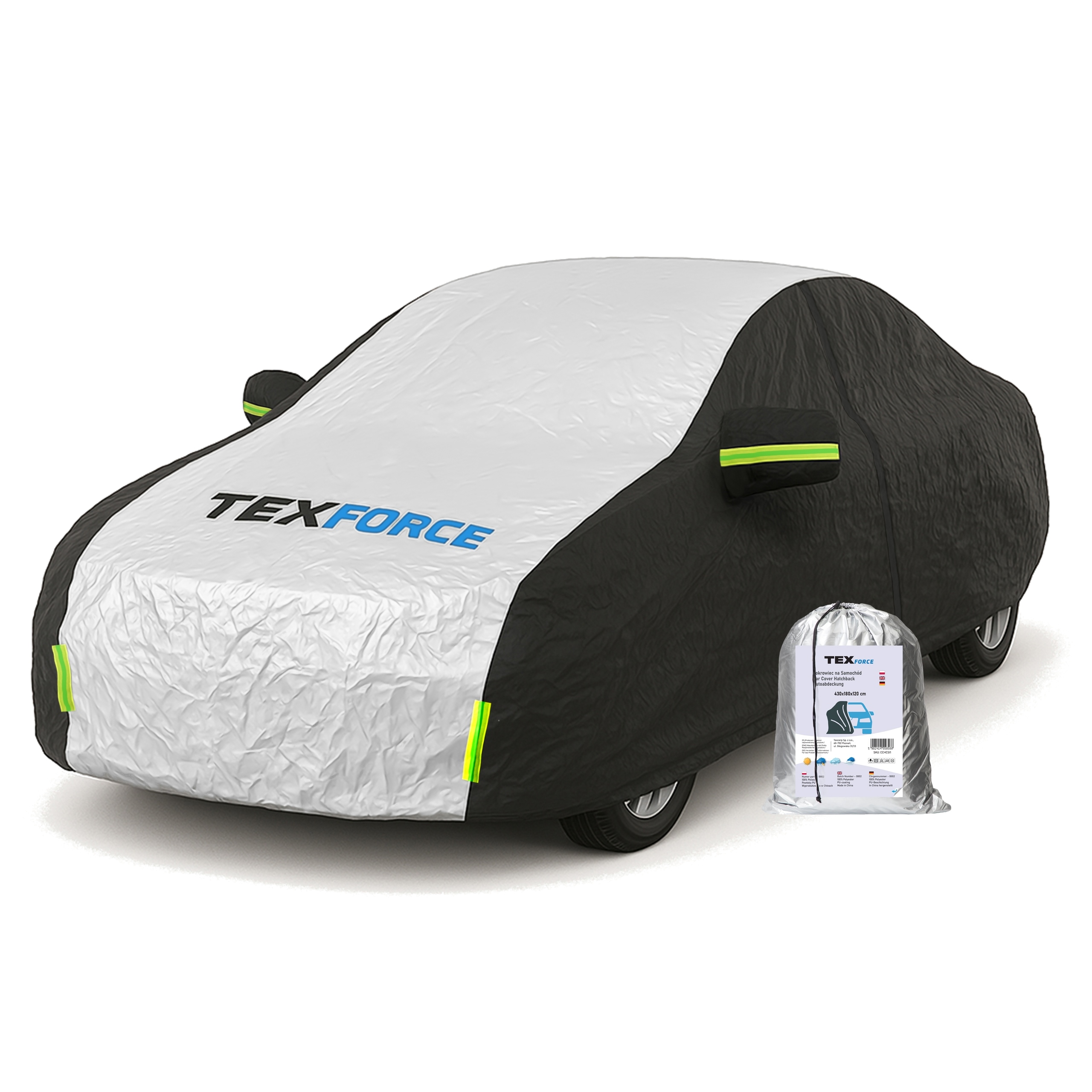 Kryt na auto hatchback Auto plachta Kryt hrubý 4,3x1,8x1,5 m