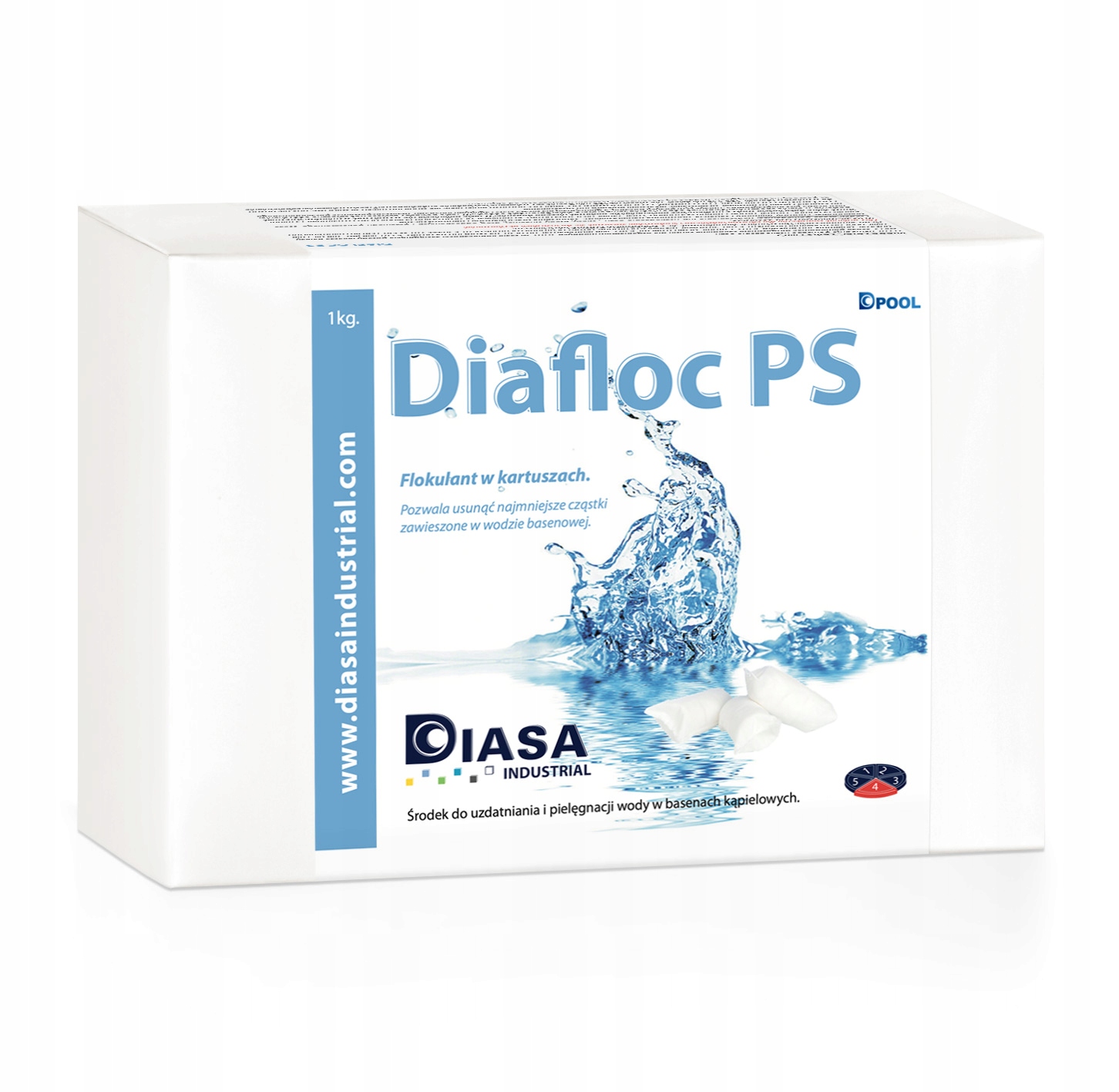 

Koagulant Flokulant Tabletki Wkłady Diafloc Ps 1kg