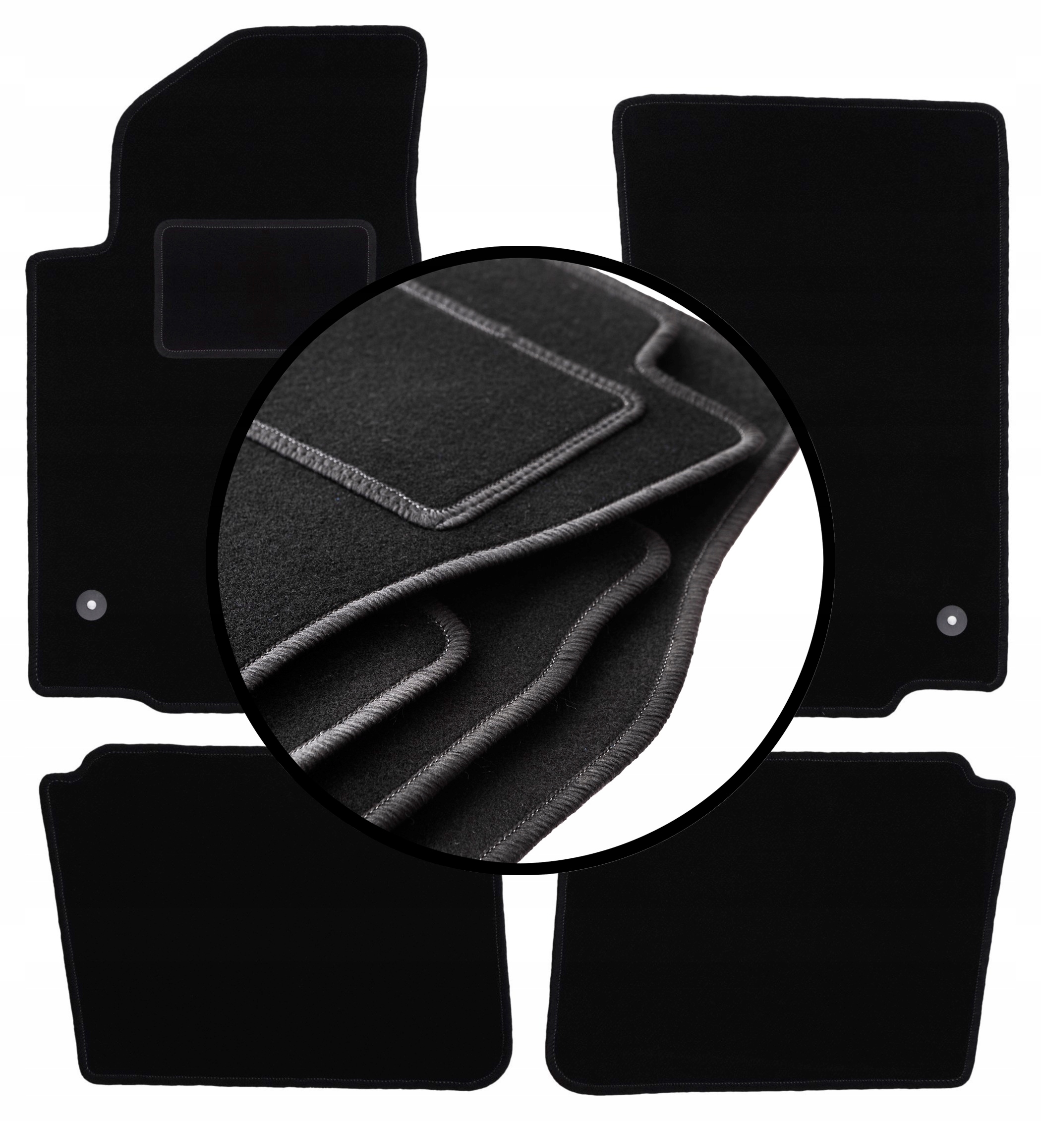 Velurové koberce komplet pro: Opel Omega B sedan, kombi (1994-2003)