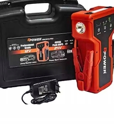 GBC2510-PRO Booster Rozruchowy Jump Starter Ciężarowy Osobowy 4000A 12/24V