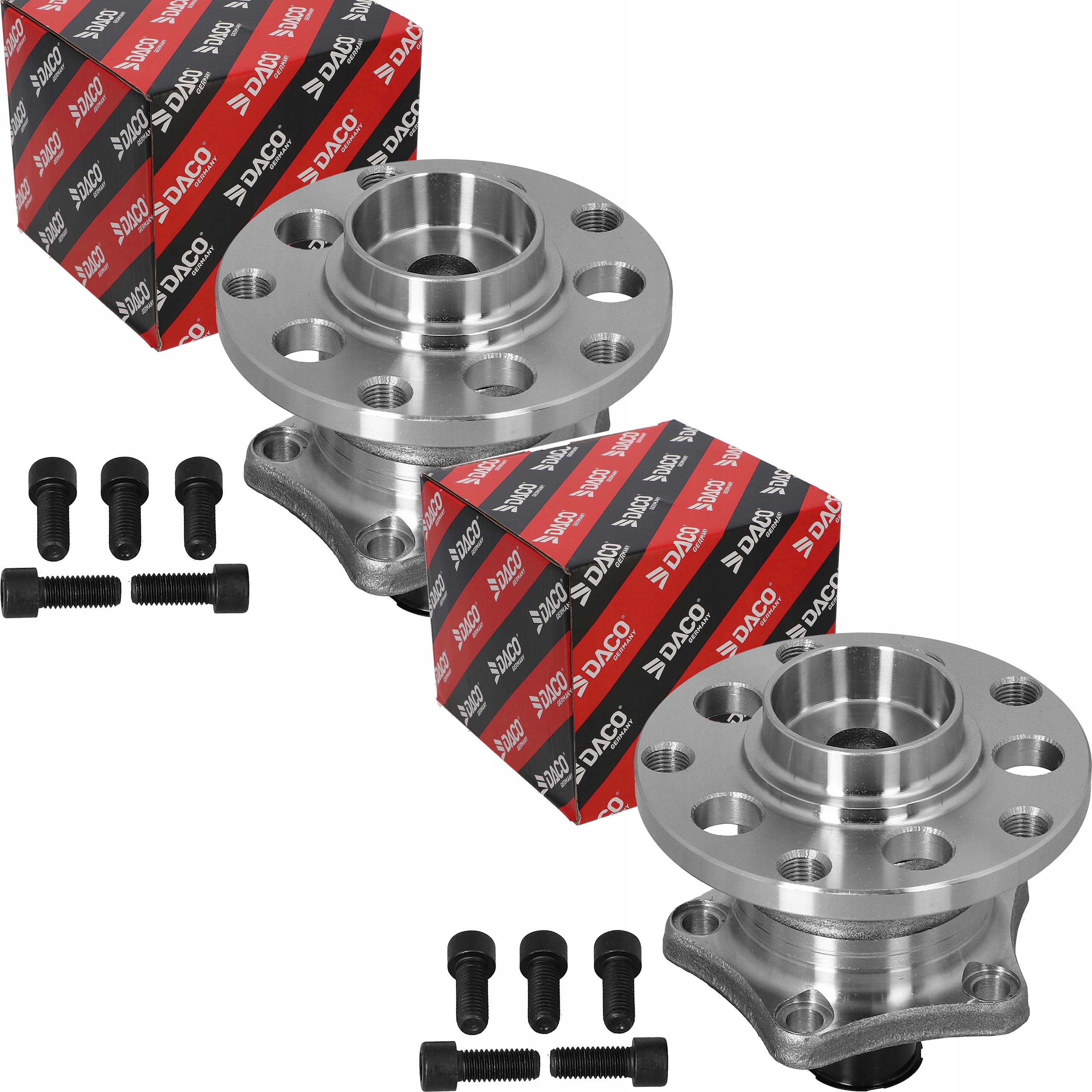 2X Daco Náboj Kola Pro Audi A6 Vw Passat 96-05 Zadní