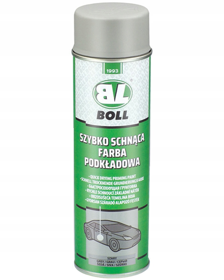 Boll Szybkoschnąca Farba Podkładowa Szara Spray 500 ML