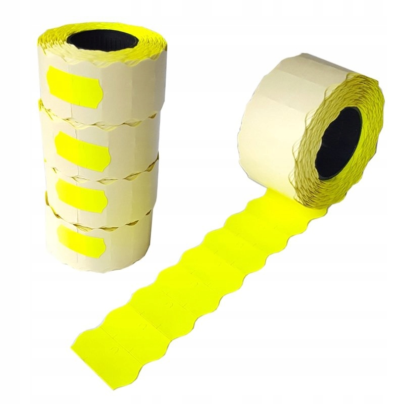 TAŚMA DO METKOWNICY JEDNORZĘDOWEJ - 26x12 ŻÓŁTA