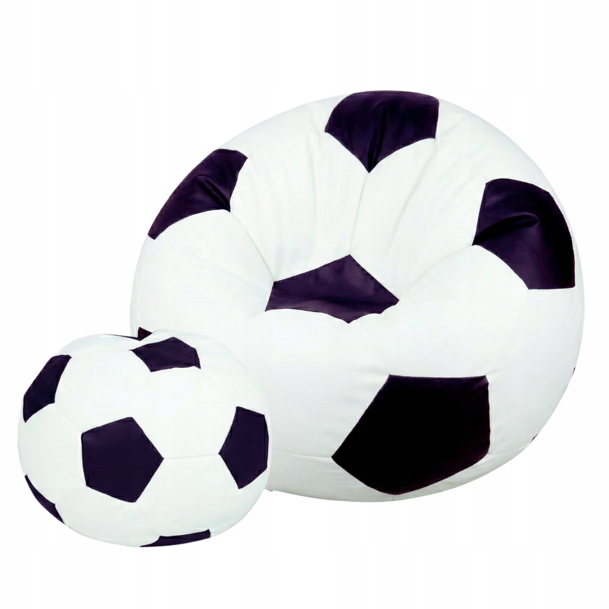 Pufa Worek Piłka 100 cm Sako Eko Skóra + Podnóżek 40cm GRATIS