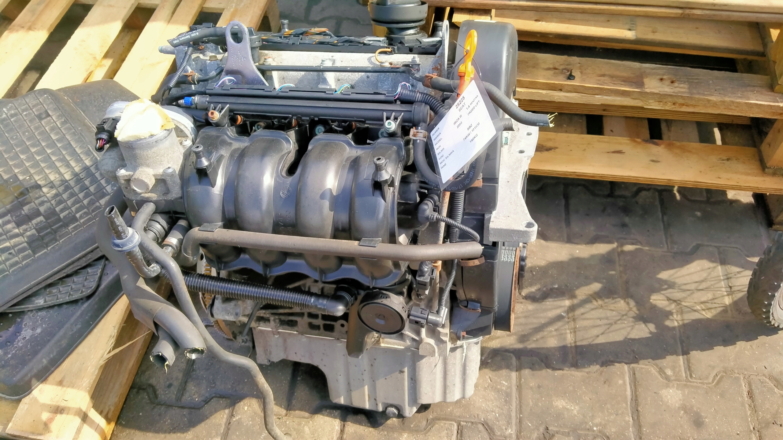 Seat Ibiza III 1,4B 74KW 101KM engine complete BBZ