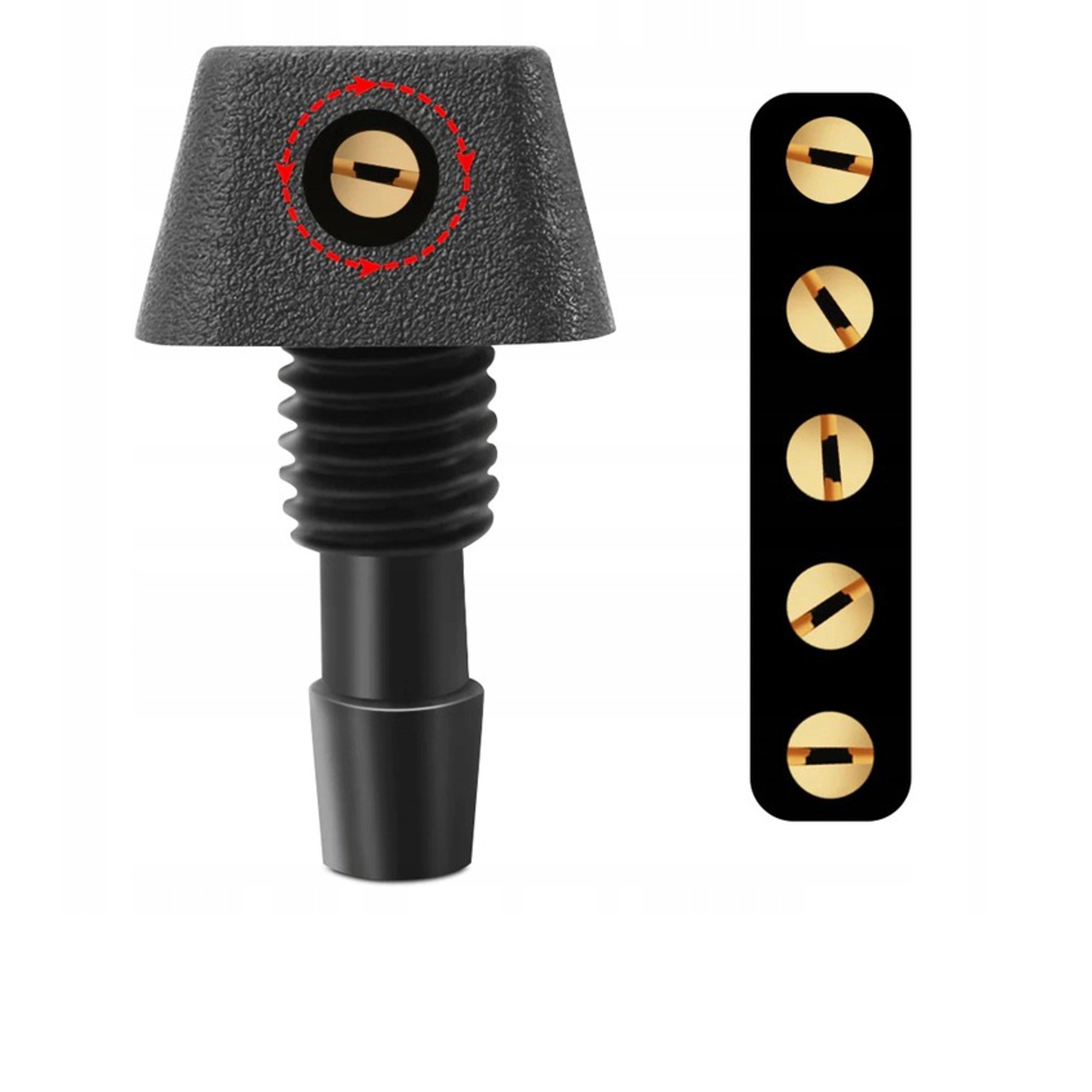 UNIWERSALNE DYSZE SPRYSKIWACZY SZYBY PRZÓD MGŁOWE Numer katalogowy części UNIWERSALNE DYSZE 2 SZTUKI