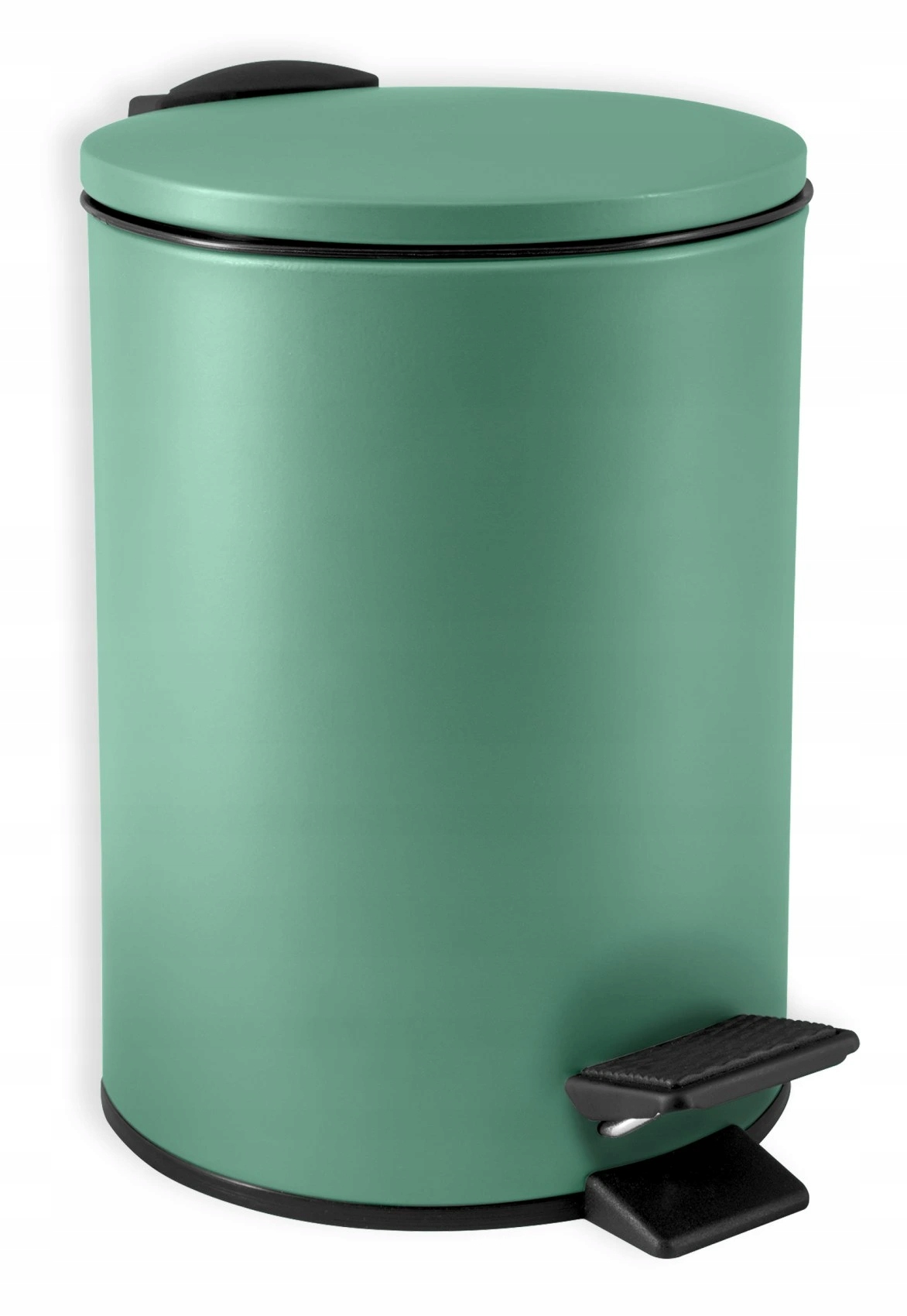 Spirella pedálový odpadkový koš Adelar, matná zelená ocel, 3 L