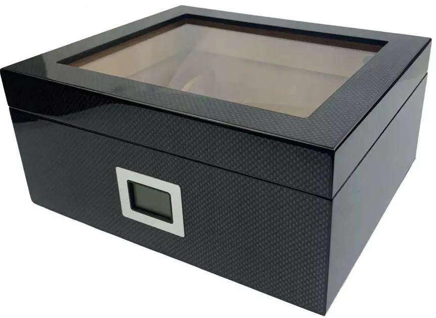 Humidor na skladovanie cigár Angelo Carbon