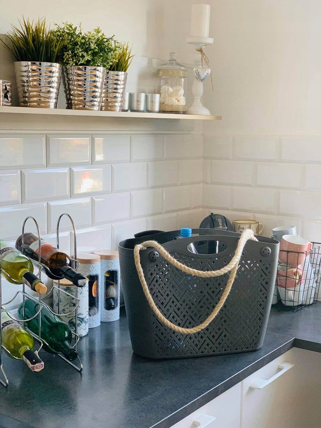 TORBA NA ZAKUPY PLAŻOWA TOREBKA SHOPER BAG BRANQ Materiał dominujący inny