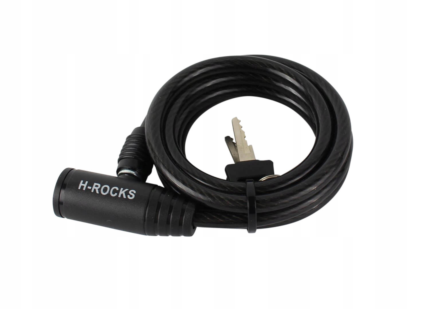 ZAPIĘCIE ROWEROWE SPIRALA ZABEZPIECZENIE BLOKADA CZARNA 8x1500mm 39800