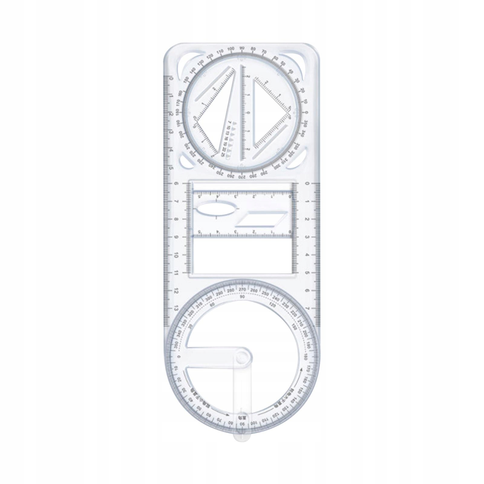 Geometric Ruler Multifunctional Geometric Ruler Długość (cm) 10
