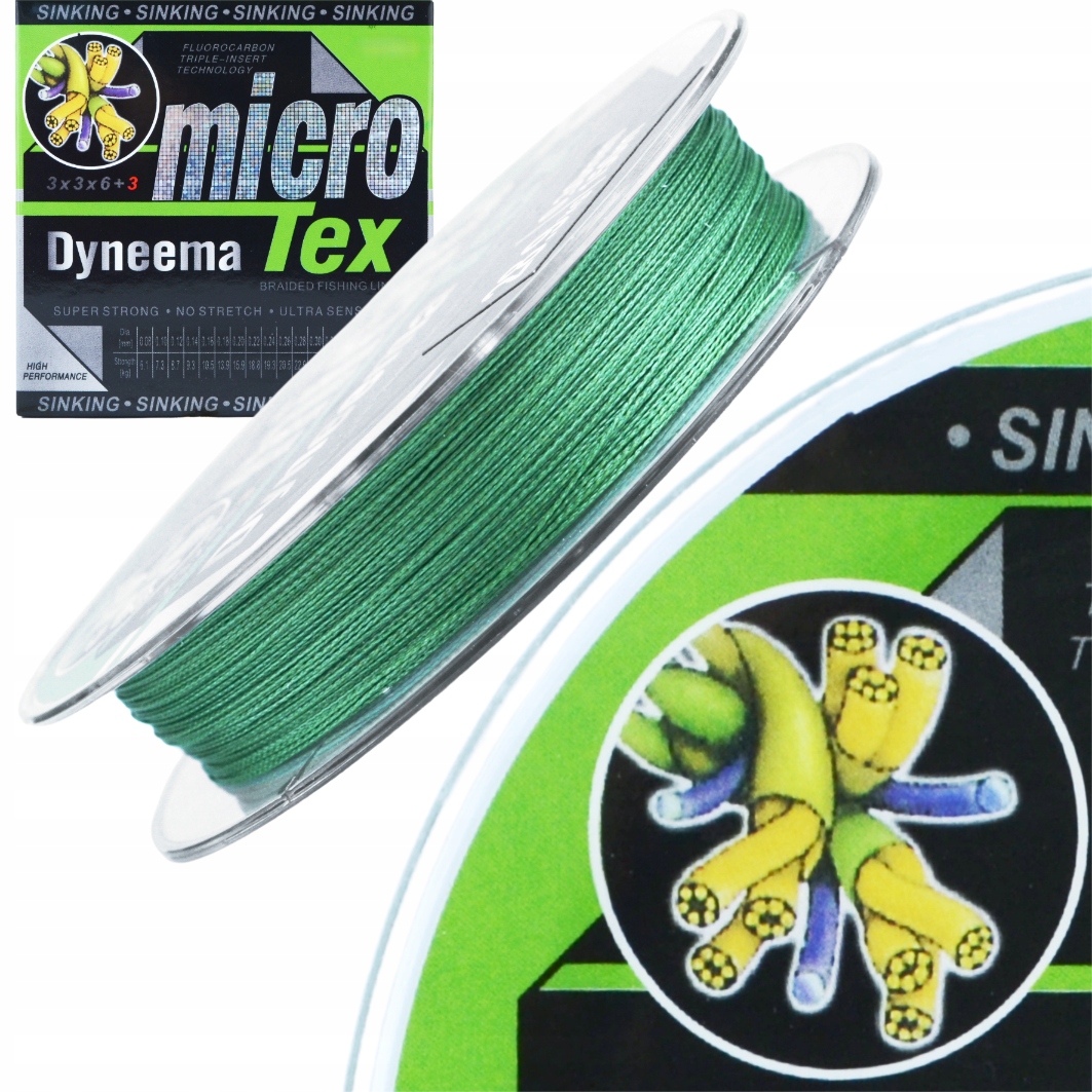 PLECIONKA NIEWIDOCZNA DYNEEMA 0,22mm TONĄCA Model Dyneema Line Economy Series