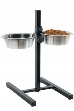 Levně Miska nerez stojan nastavitelný+2 misky pes 1,5l Zolux