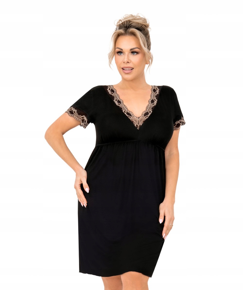 Hana Plus 6XL Černé Tričko