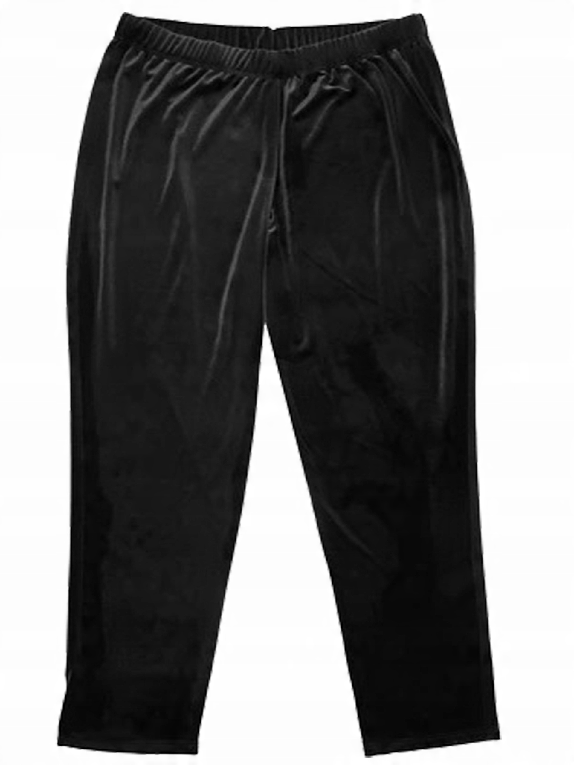 

Spodnie wygodne welur, dres, czarne 5XL - 62 / 64