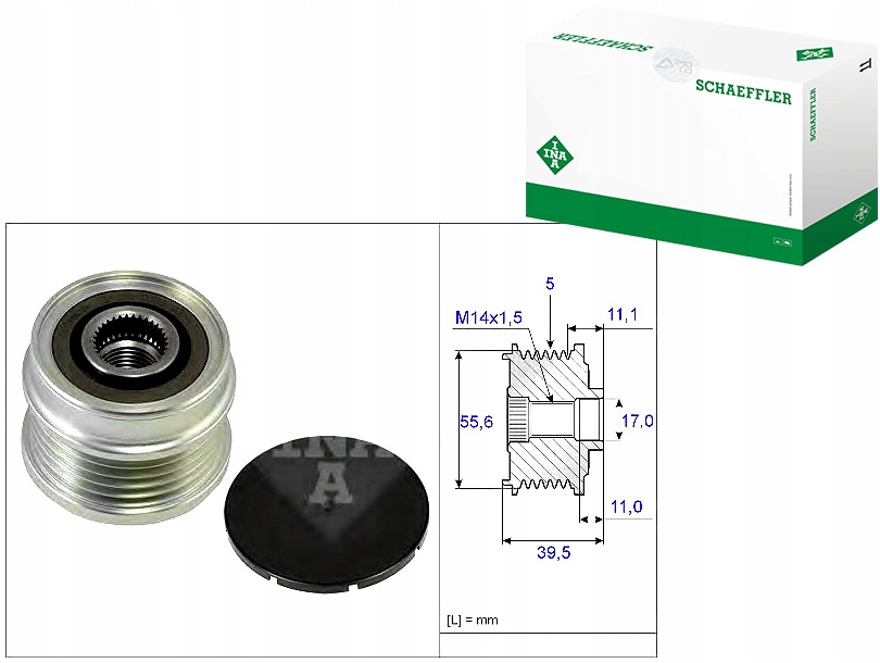 INA535 0218 10 Pásové Kolo Alternátoru Volvo Asistent řidiče #33