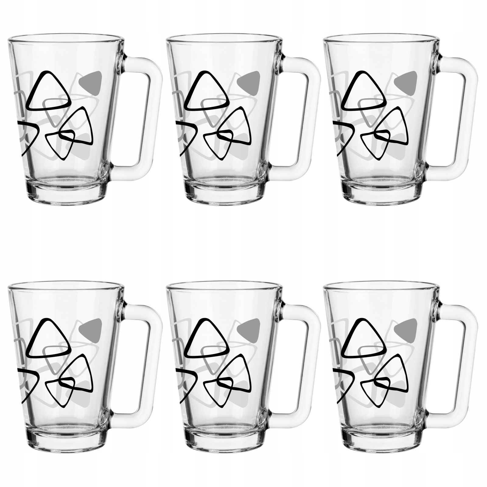 

6 x Kubek Kawa, Herbata 250ml Trójkąty