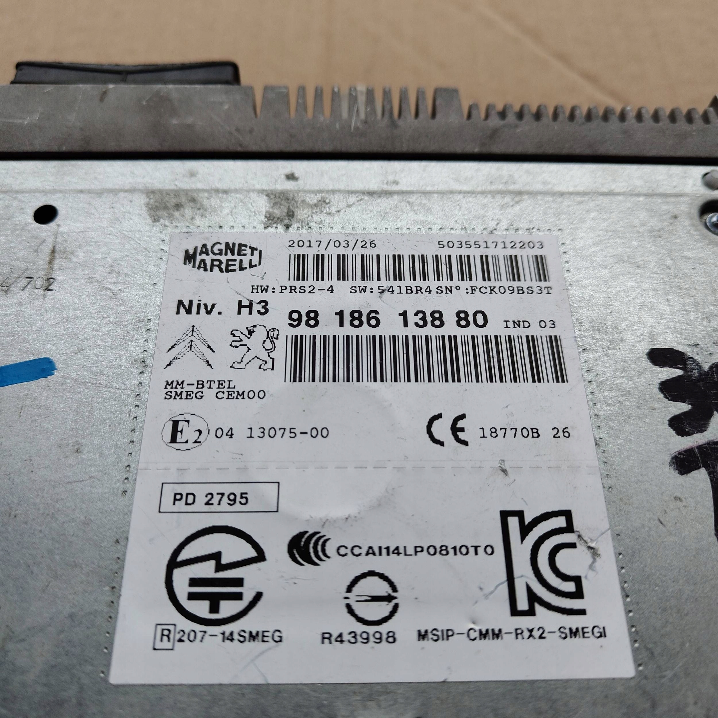 Stacja multimedialna Citroen C4 Cactus 9818613880