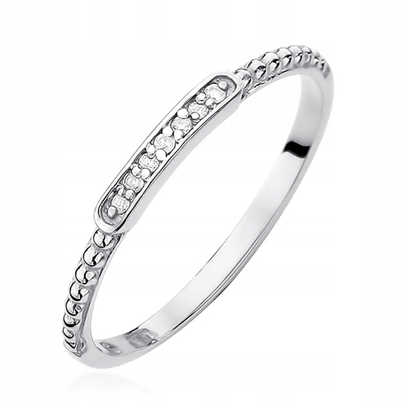 Zlatý Prstýnek 585 (14k) s Brilianty 0,035 ct