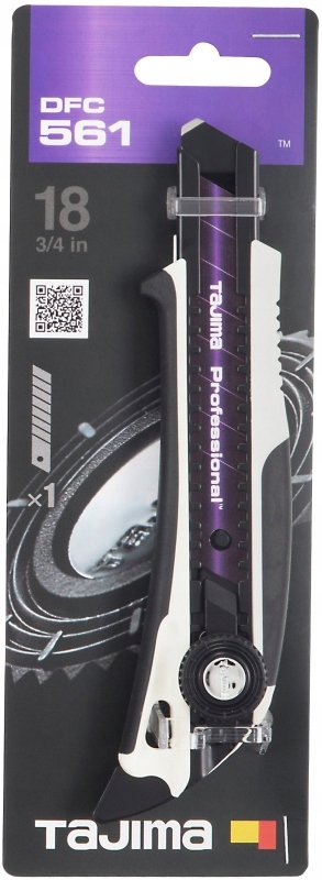 

Nóż z ostrzem 18mm z płetwą Tajima DFC561N/W1