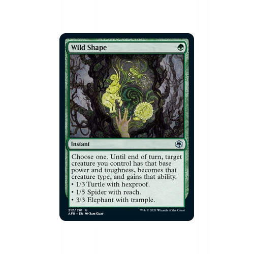 Mtg 2x Wild Shape Foil (Uncommon)
