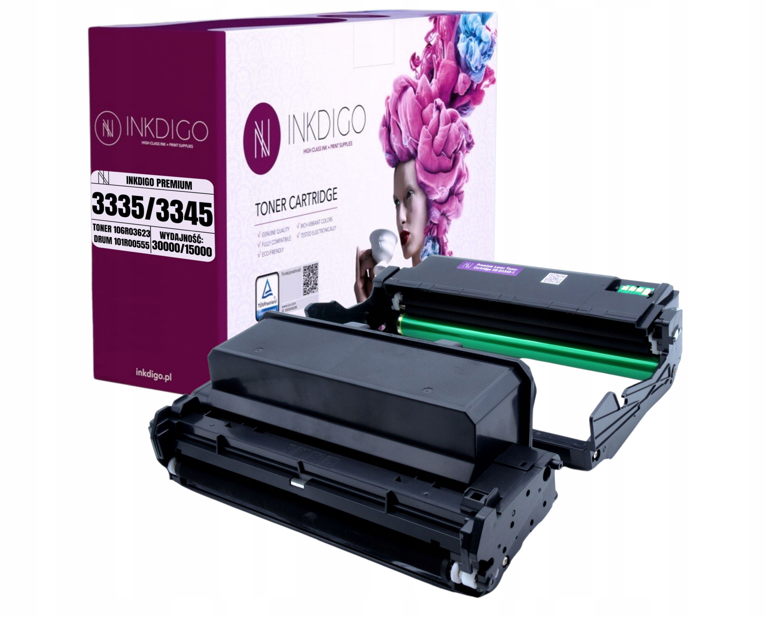 101R00555 Buben & 106R03623 Tonerová náhrada pro Xerox Wc 3330 3334 3345