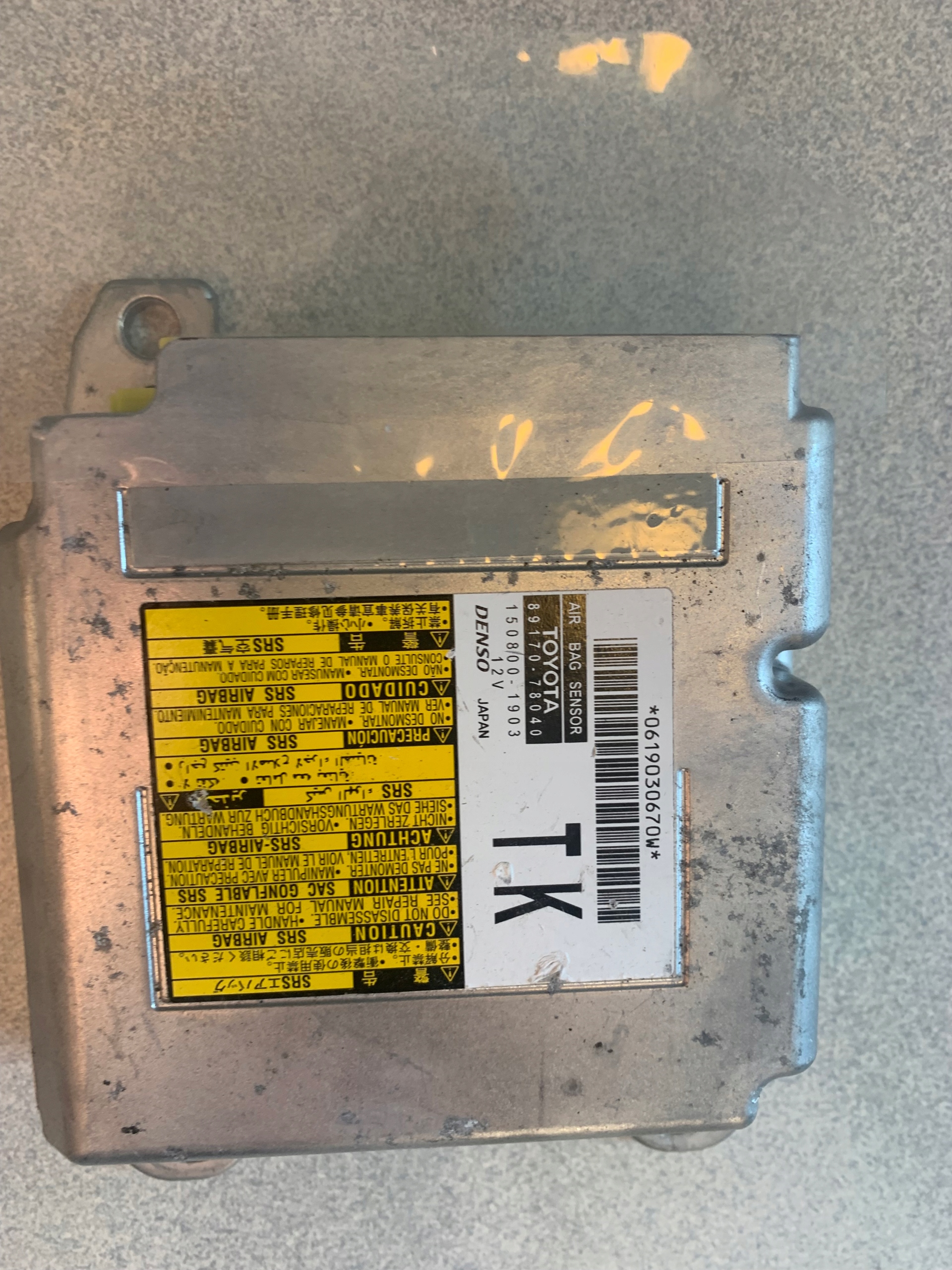 МОДУЛЬ ПОДУШКИ БЕЗПЕКИ LEXUS NX300H 89170-78040