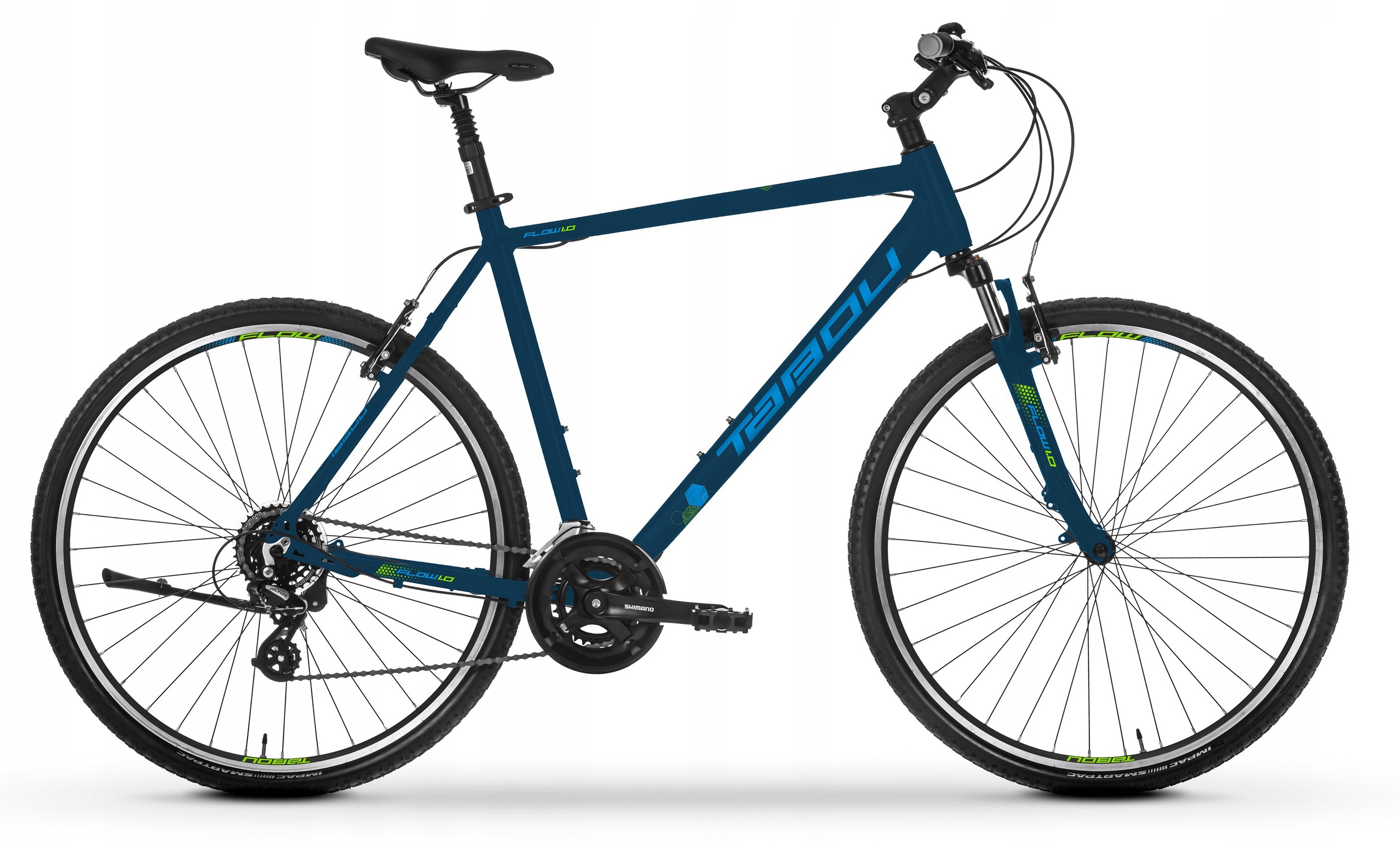 Crossové Kolo Tabou Flow 1.0 Rám 21" Shimano Altus 2X7 Modré