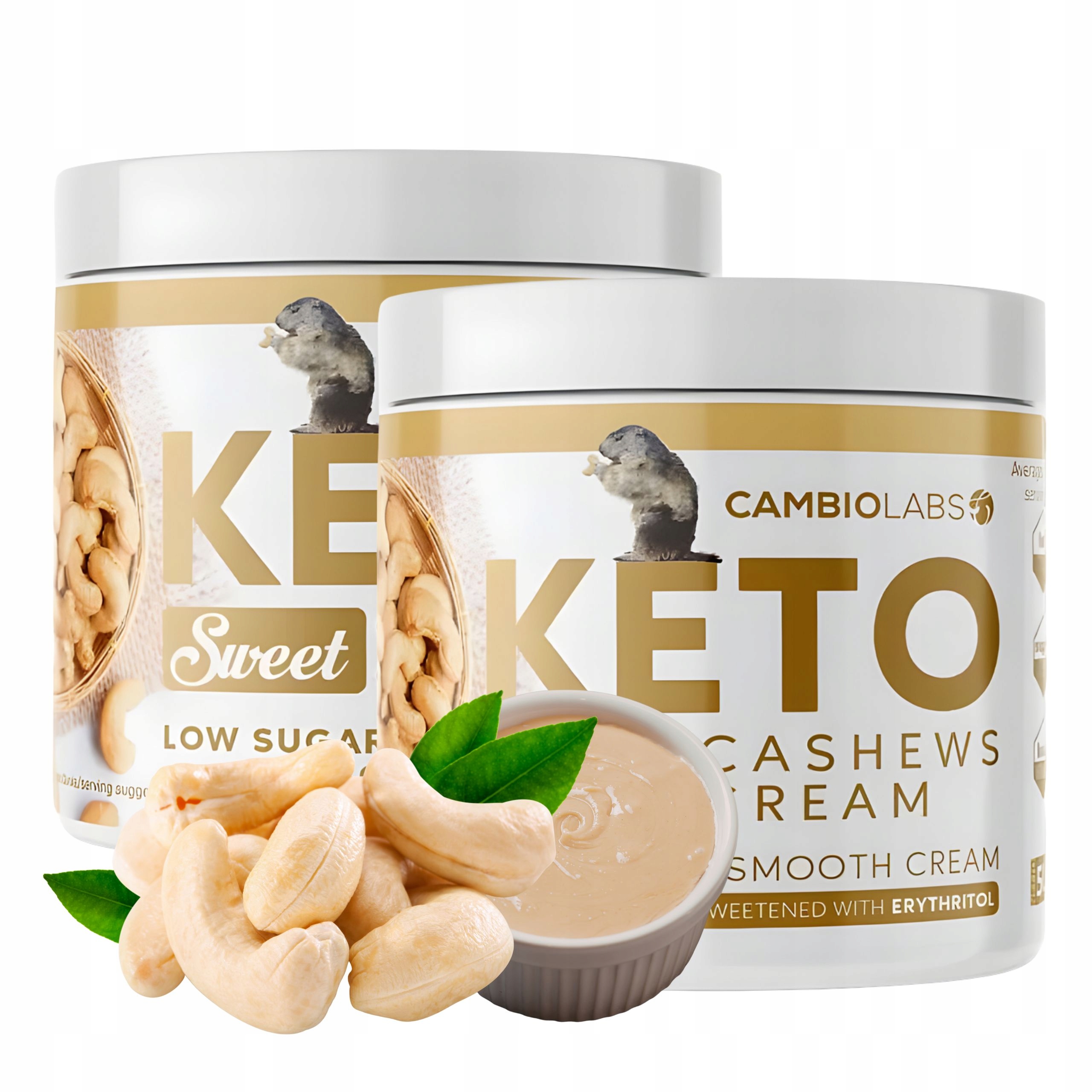 Levně Keto Ořechový krém bez cukru z kešu 1000 g